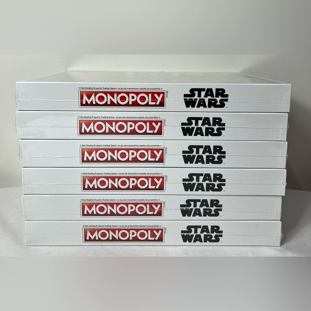 Birthday Prize/ Favour Bundle lot. Star Wars Monopoly games x 6.